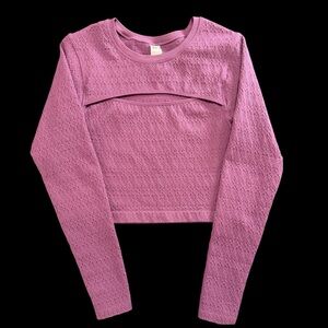 JoyLab Textured Purple Top